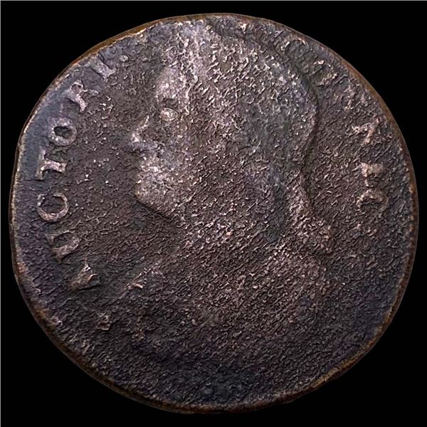 17?? Britannia HalfPenny NICELY CIRCULATED