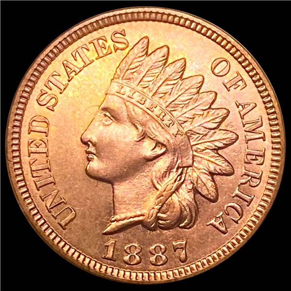 1887 RD Indian Head Cent UNCIRCULATED