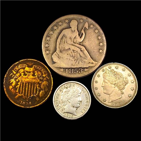 (4) Misc Coins ABOUT UNCIRCULATED