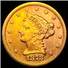 Image 1 : 1878 $2.50 Gold Quarter Eagle CLOSELY