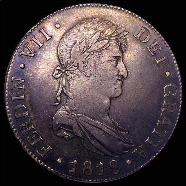 1818 Mexico 8 Reales CLOSELY UNCIRCULATED