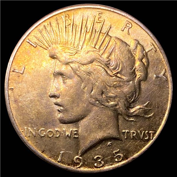 1935-S Silver Peace Dollar ABOUT UNCIRCULATED