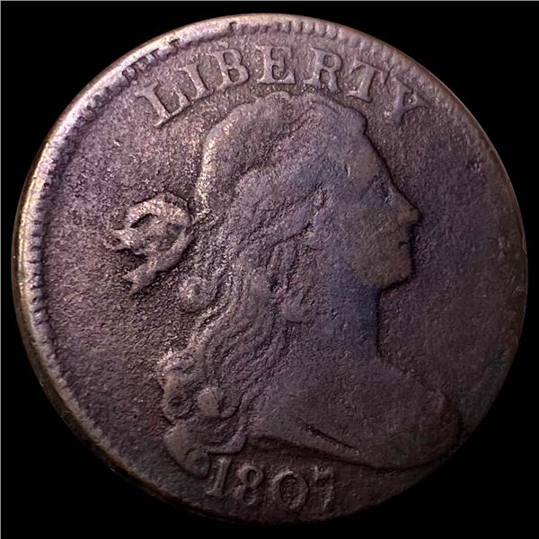 1807 Draped Bust Half Cent NICELY CIRCULATED