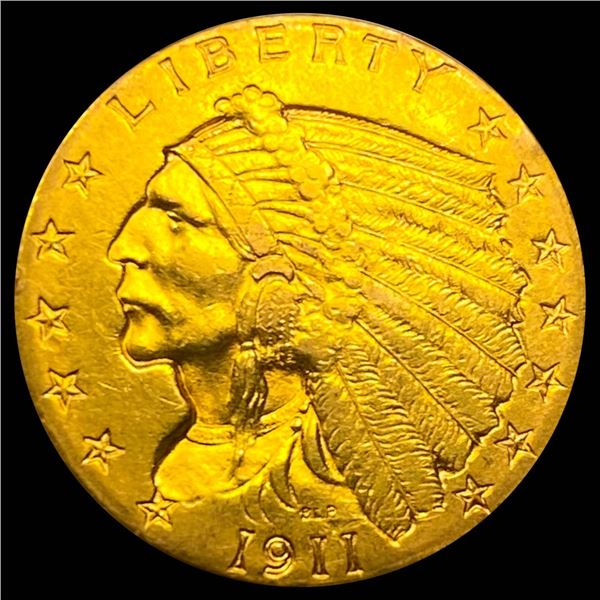 1911 $2.50 Gold Quarter Eagle CLOSELY