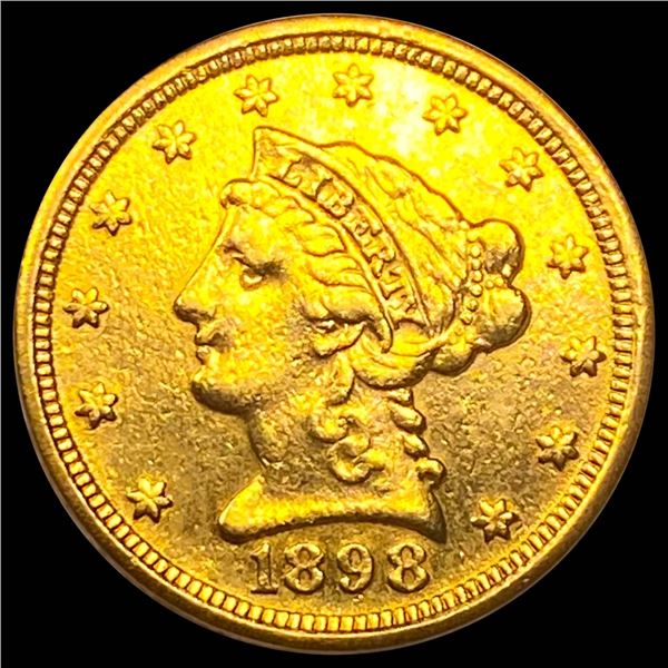 1898 $2.50 Gold Quarter Eagle CLOSELY