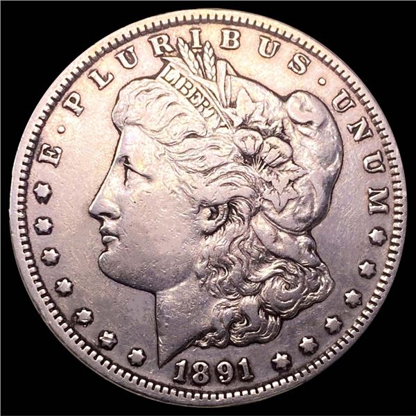 1891-CC Morgan Silver Dollar ABOUT UNCIRCULATED