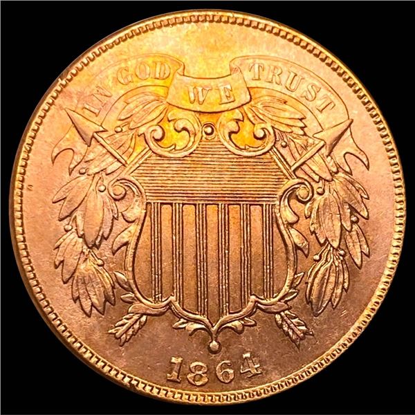 1864 RD Two Cent Piece UNCIRCULATED