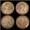 Image 1 : (4) 1909 VDB Wheat Cents UNCIRCULATED