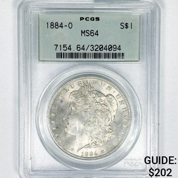1884-O Morgan Silver Dollar PCGS - MS64