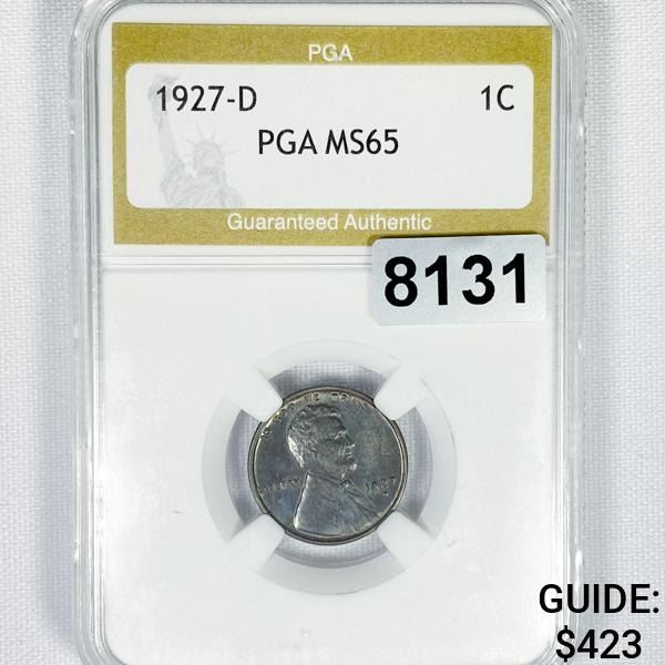 1927-D Wheat Cent PGA - MS65