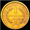 Image 2 : 1852 Rare Gold Dollar NEARLY UNCIRCULATED