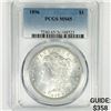 Image 1 : 1896 Morgan Silver Dollar PCGS - MS65