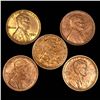 Image 1 : (5) Wheat Cents UNCIRCULATED