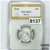 Image 1 : 1930 Standing Liberty Quarter PGA - MS63 50% FH