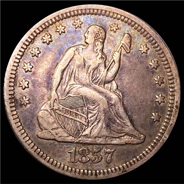 1857 Seated Liberty Quarter CLOSELY UNCIRCULATED