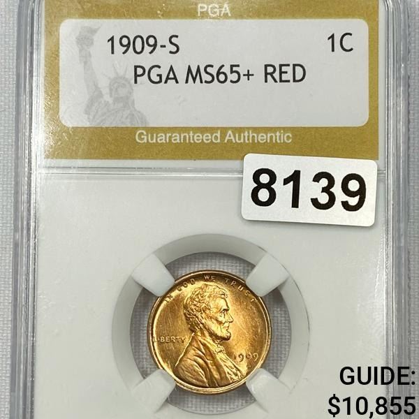 1909-S Wheat Cent PGA - MS65+ RD