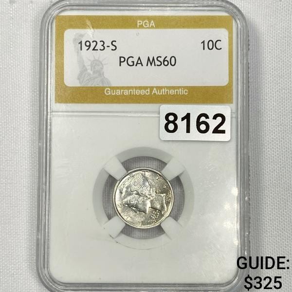 1923-S Mercury Dime PGA - MS60