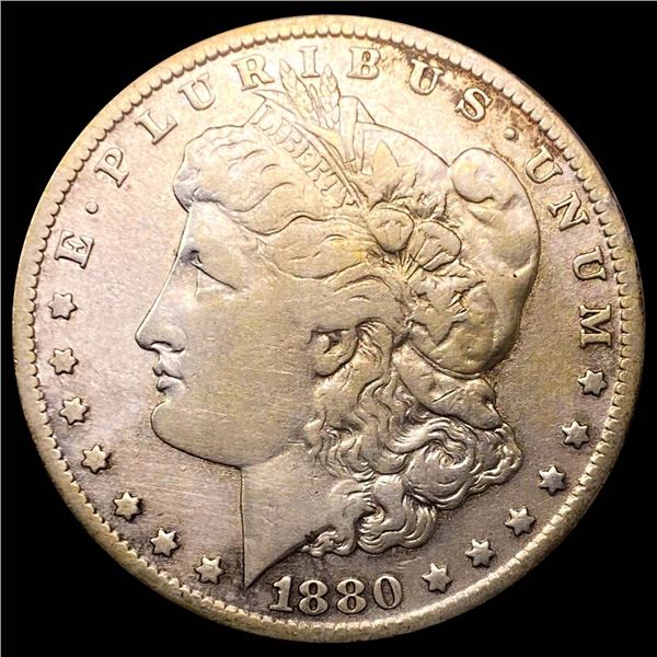 1880-CC Morgan Silver Dollar ABOUT UNCIRCULATED