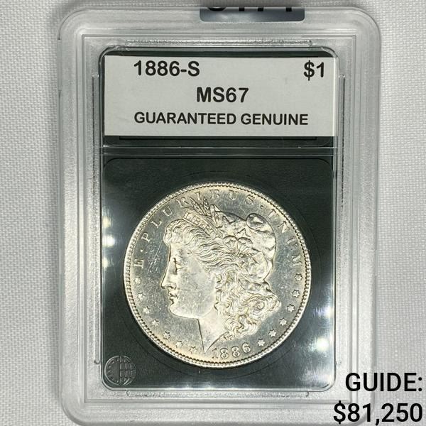 1886-S Morgan Silver Dollar GG - MS67