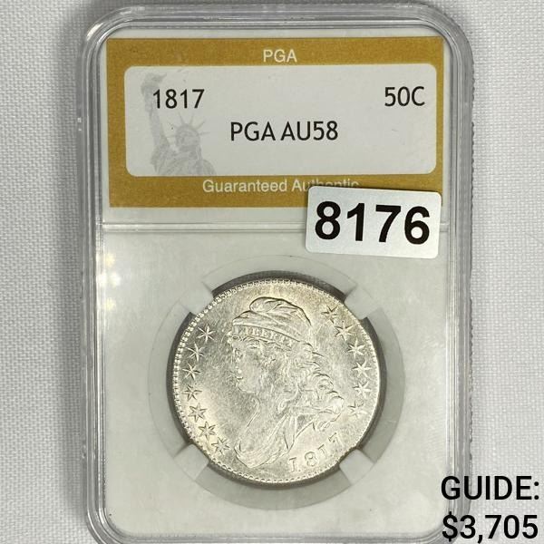 1817 Capped Bust Half Dollar PGA - AU58