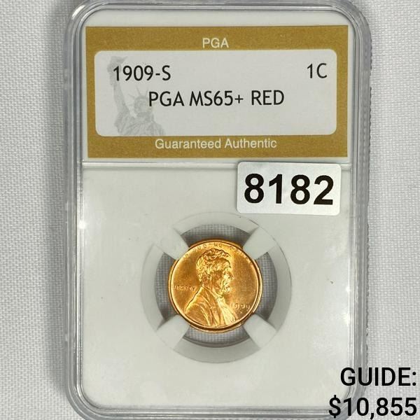 1909-S Wheat Cent PGA - MS65+ RD