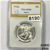 Image 1 : 1920 Pilgrim Half Dollar PGA - MS66