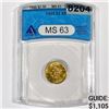 Image 1 : 1905 $2.50 Gold Quarter Eagle ANACS - MS63 DMPL
