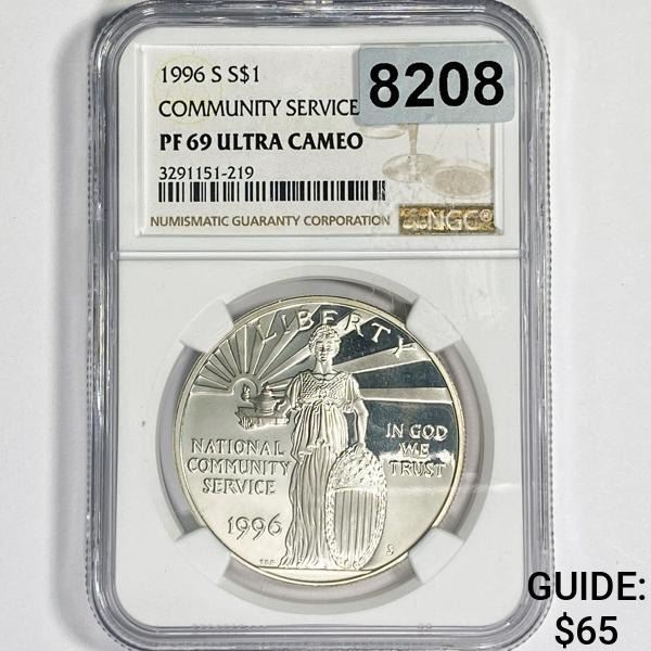 1996-S Silver $1 Community Service NNC - PF69 UC