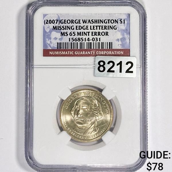 2007 M.E. Washington $1 NNC - MS65