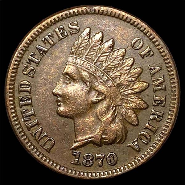 1870 Indian Head Cent CLOSELY UNCIRCULATED