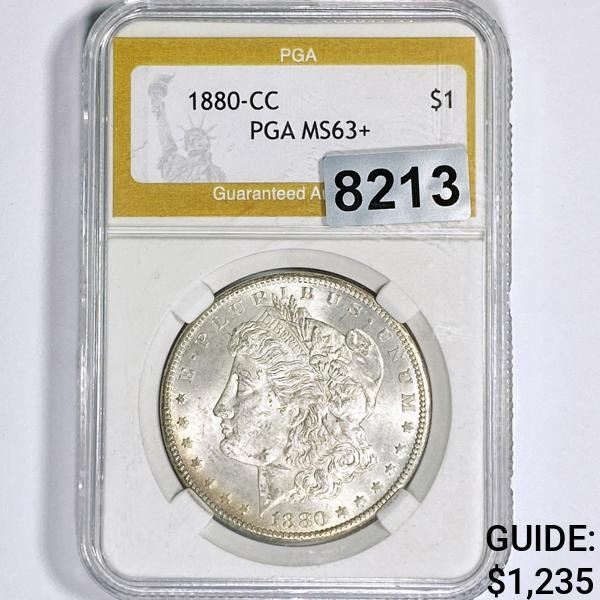 1880-CC Morgan Silver Dollar PGA - MS63+