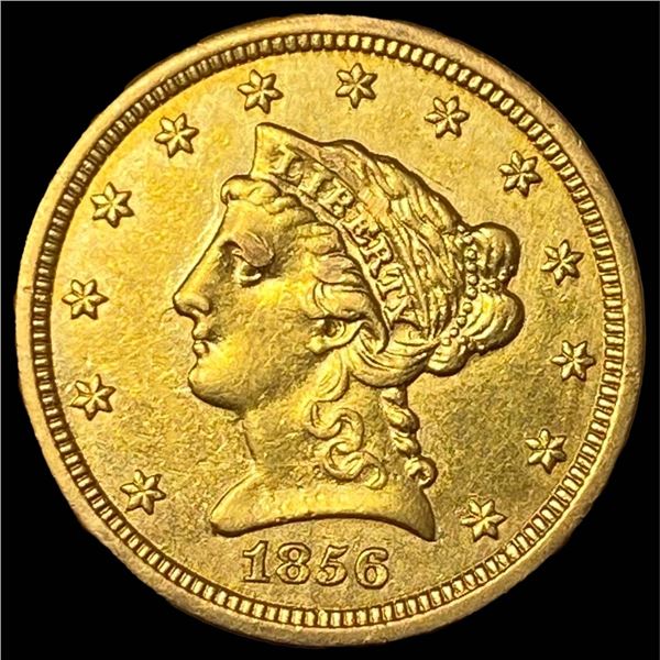 1856 $2.50 Gold Quarter Eagle UNCIRCULATED