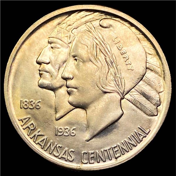 1936-D Arkansas Half Dollar GEM BU