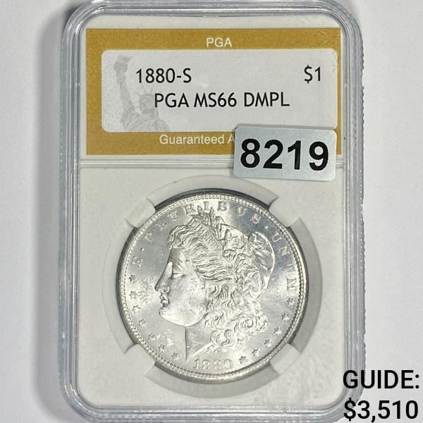 1880-S Morgan Silver Dollar PGA - MS66 DMPL