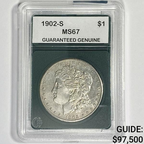 1902-S Morgan Silver Dollar GG - MS67