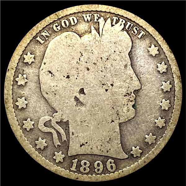1896-S Barber Quarter NICELY CIRCULATED