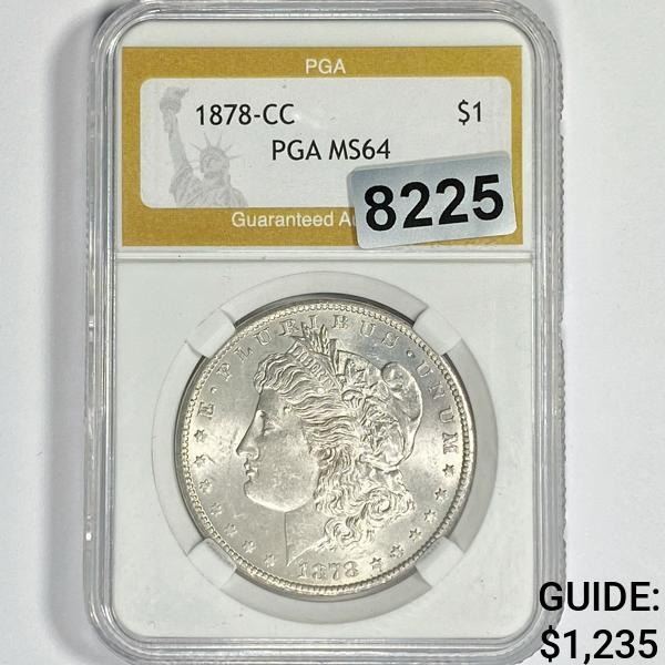 1878-CC Morgan Silver Dollar PGA - MS64