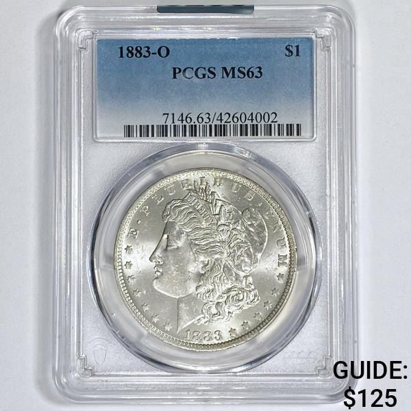 1883-O Morgan Silver Dollar PCGS - MS63