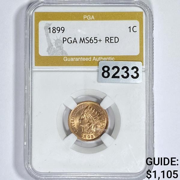1899 Indian Head Cent PGA - MS65+ RED
