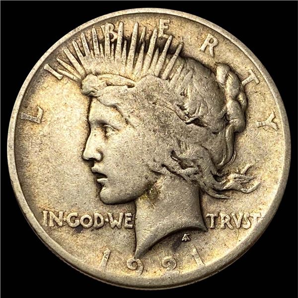 1921 Silver Peace Dollar LIGHTLY CIRCULATED