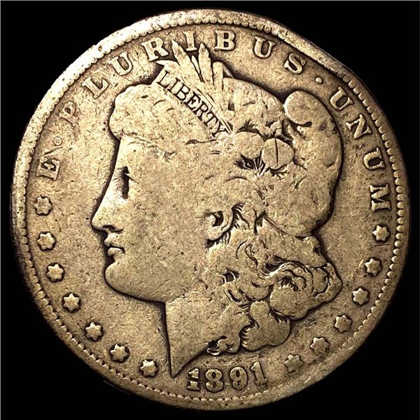 1891-CC Morgan Silver Dollar NICELY CIRCULATED