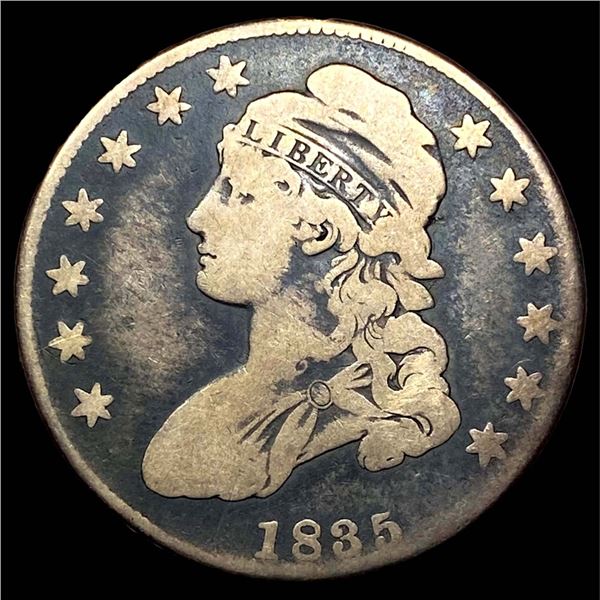1835 Capped Bust Half Dollar LIGHTLY CIRCULATED