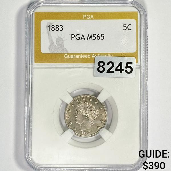 1883 Barber Nickel PGA - MS65