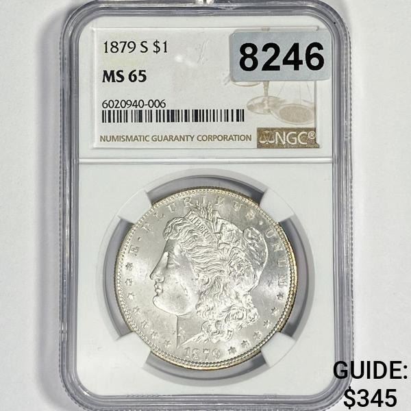 1879-S Morgan Silver Dollar NGC - MS65
