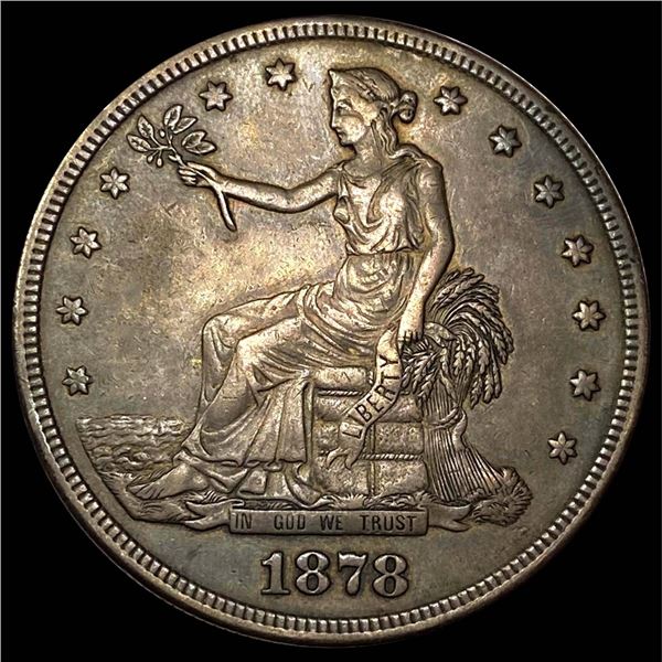 1878-S Silver Trade Dollar NEARLY UNCIRCULATED