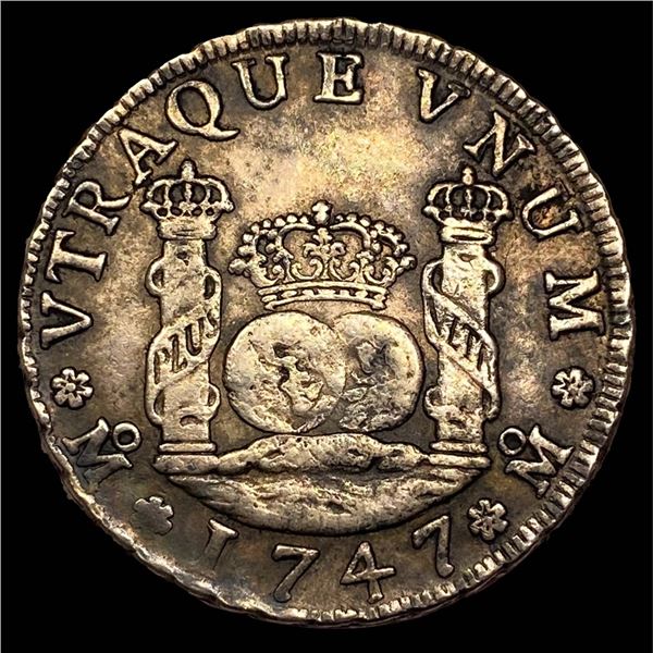 1747 King Philip V 4 Reales NEARLY UNCIRCULATED