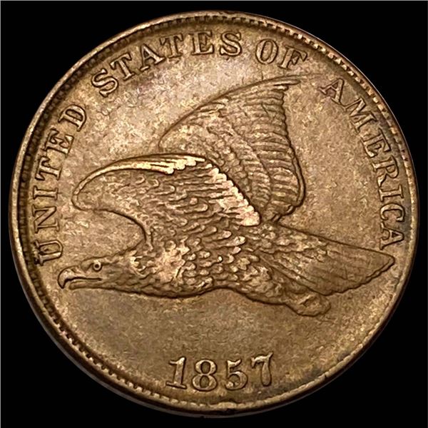 1857 Flying Eagle Cent NEARLY UNCIRCULATED