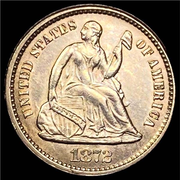 1872 Seated Liberty Half Dime UNCIRCULATED