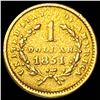 Image 2 : 1851 Rare Gold Dollar ABOUT UNCIRCULATED