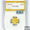 Image 1 : 1914-D $2.50 Gold Quarter Eagle PGA - MS62